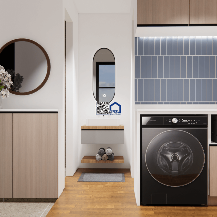 체류형 쉼터 욕실 전면